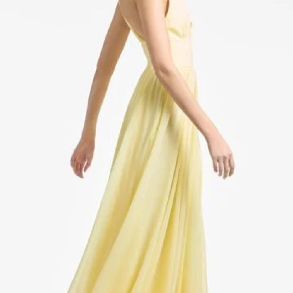Sachin & Babi Women's Yellow Kenzia Gown NWT MSRP $850 Lemon Drop Sz 12 10 8 6 4 - Picture 4 of 7